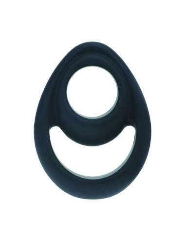 Double Ergo Silicone Cockring - Black