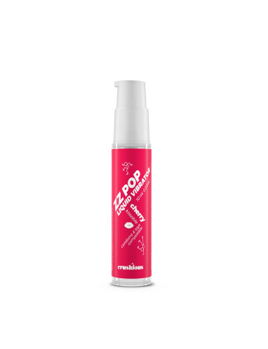 Crushious ZZ Pop Płynny Wibrator Wiśnia 10ml