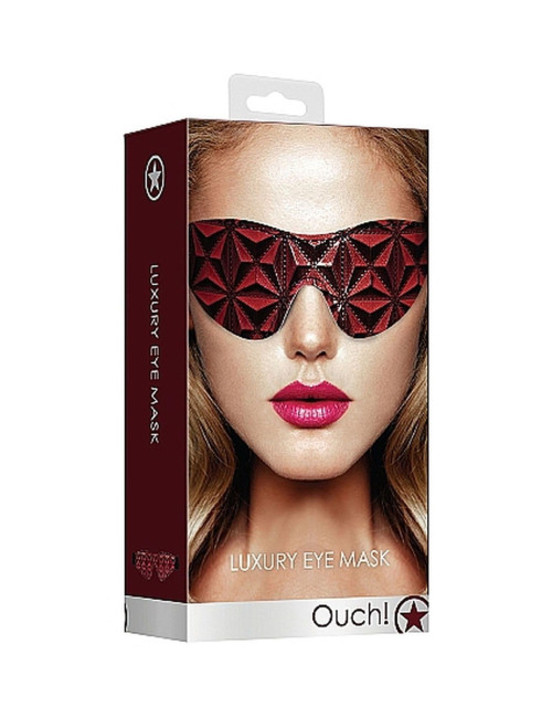 Ouch! Luksusowa Opaska na Oczy Burgundy