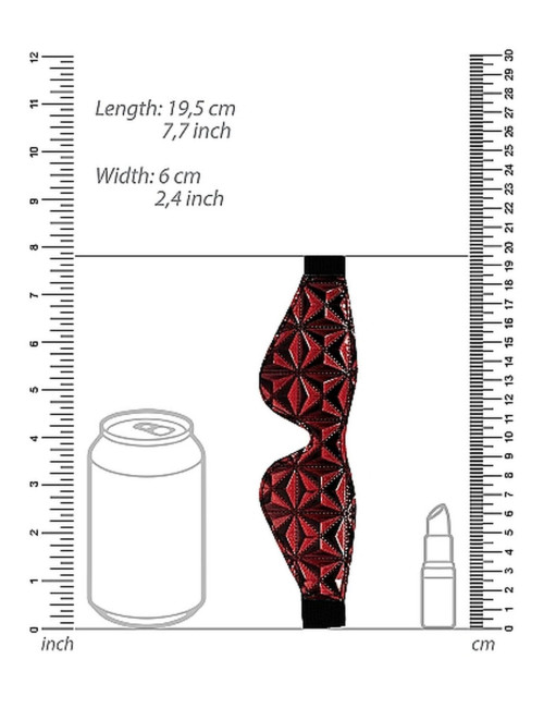Ouch! Luksusowa Opaska na Oczy Burgundy