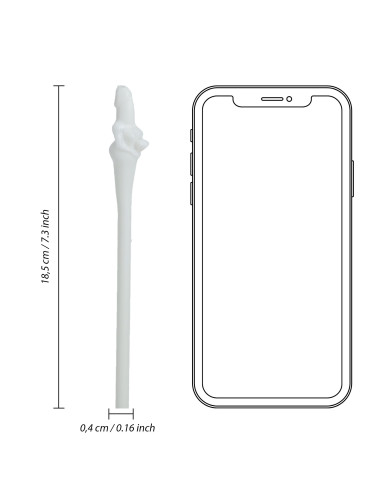 Bride Straws - White