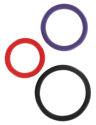 Triple Rings Multicolor 3pcs Multicolor