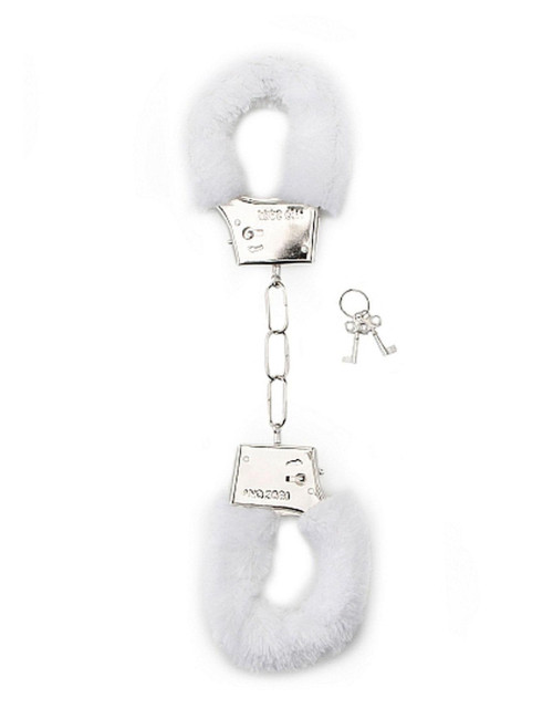 Furry Handcuffs - White