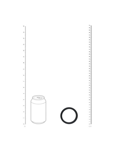 Wide O Silicone Cockring - XXL - 55mm - Black