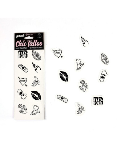 SET of 10 TEMPORARY TATTOOS - CANDY COLLECTION