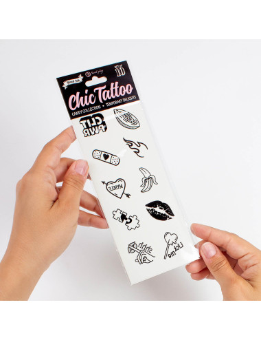 SET of 10 TEMPORARY TATTOOS - CANDY COLLECTION