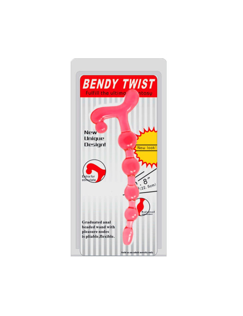 Baile Bendy Twist - Elastyczny masażer prostaty i zabawka analna TPR
