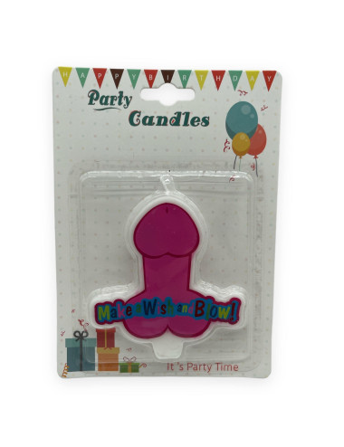 Świeczka-Party Penis Candle XL Pink