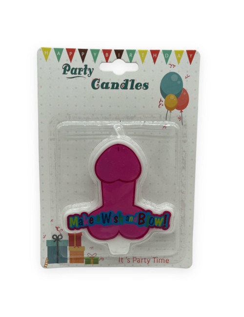 Świeczka-Party Penis Candle XL Pink