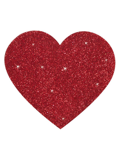 Cottelli Accessories Naklejki na sutki Heart - Czerwone serduszka