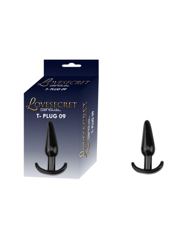 Lovesecret LS18 T-Plug 09 Black - Korek analny 12,3 cm | TPE, Bezpieczny, Dla Początkujących