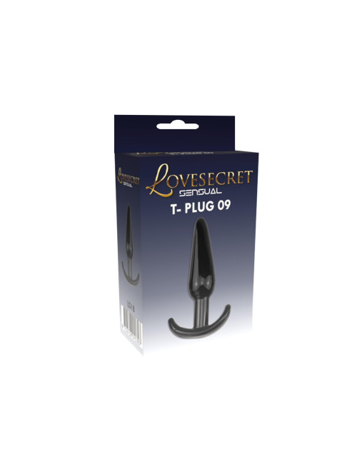 Lovesecret LS18 T-Plug 09 Black - Korek analny 12,3 cm | TPE, Bezpieczny, Dla Początkujących