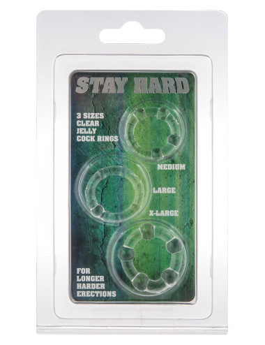 Stay Hard - Three Rings Transparent