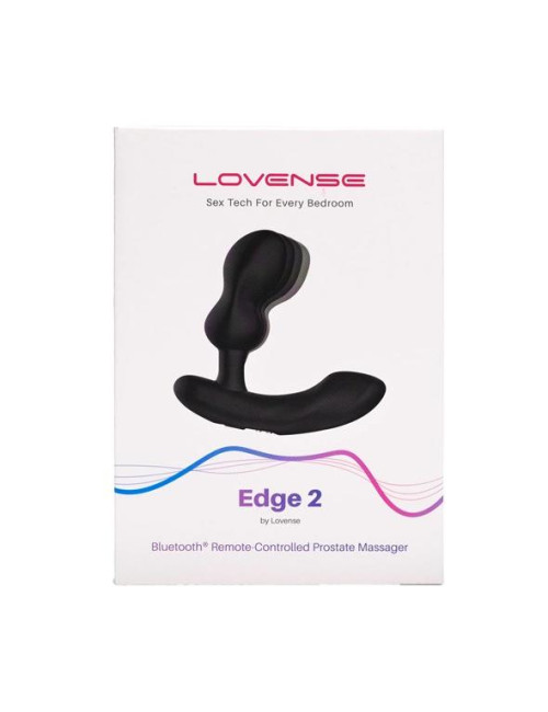 Lovense Edge 2 Prostate Massager - Masażer prostaty z Bluetooth, IPX7, 2 silniki, sterowanie aplikacją