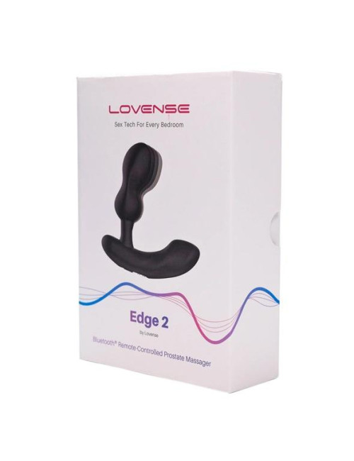 Lovense Edge 2 Prostate Massager - Masażer prostaty z Bluetooth, IPX7, 2 silniki, sterowanie aplikacją