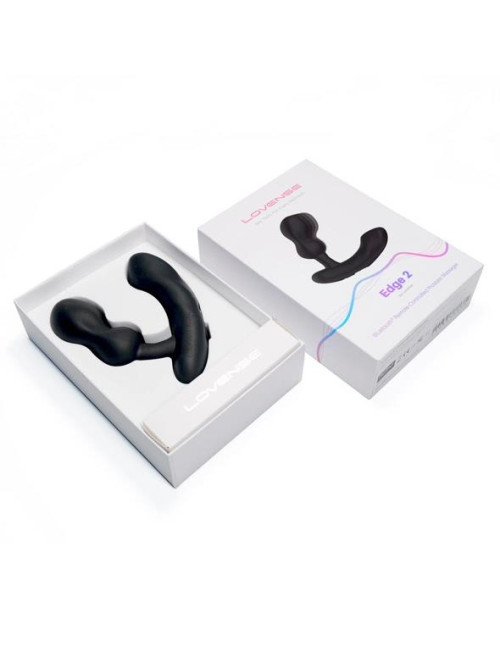 Lovense Edge 2 Prostate Massager - Masażer prostaty z Bluetooth, IPX7, 2 silniki, sterowanie aplikacją