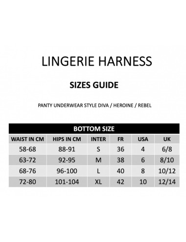 HARNESS LINGERIE HEROINE - L