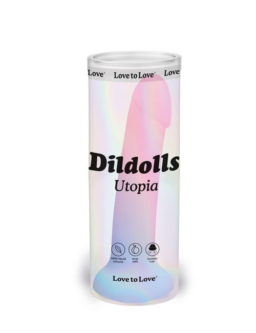 DILDOLLS UTOPIA M – Dildo realistyczne z silikonu, wodoodporne, przyssawka, 17,6 cm