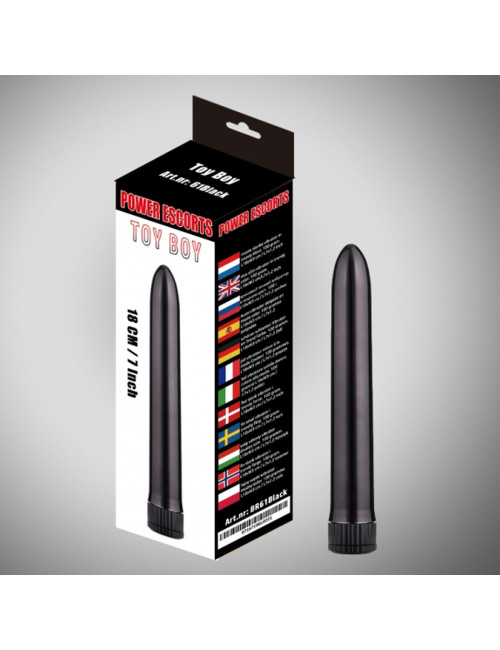 Toy boy  black 18 cm basic vibrating