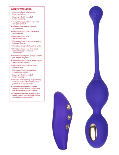 Estim Dual Kegel Exerciser Blue