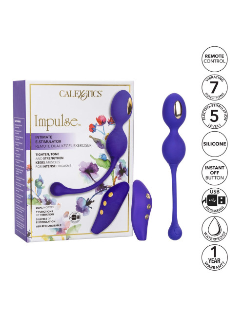 Estim Dual Kegel Exerciser Blue
