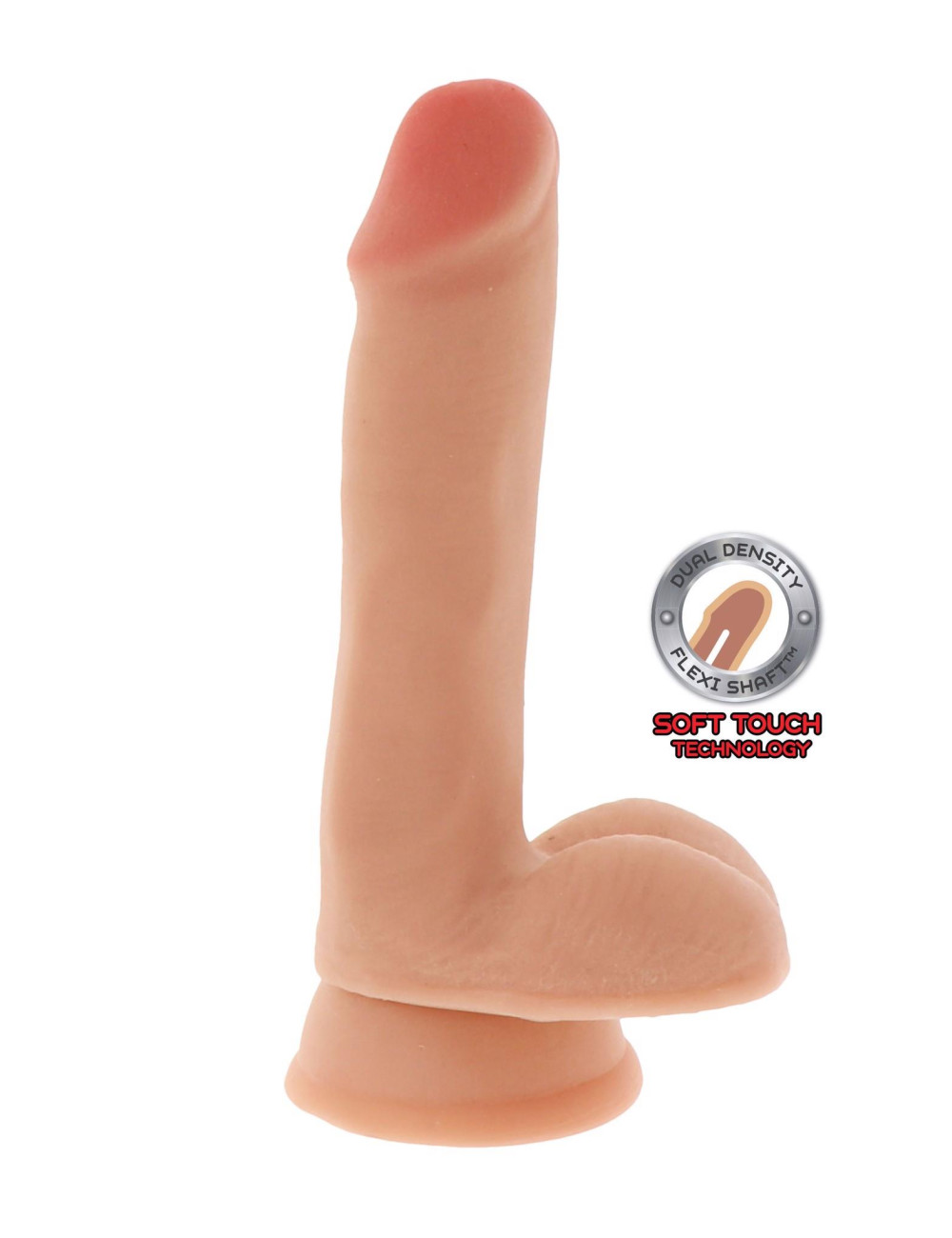 ToyJoy Dual Density Dildo 6" z Jąframi Light Skin