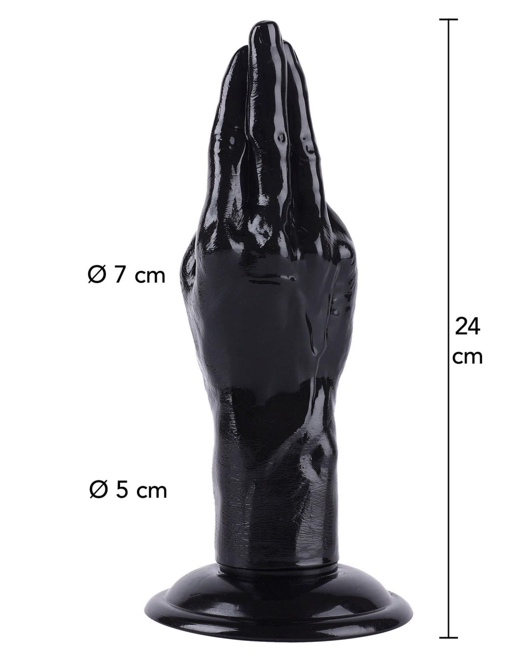Hidden Desire Hand Fucker XL 24cm Black