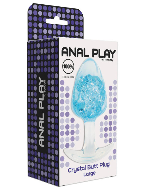 ToyJoy Crystal Butt Plug Large - korek analny z kryształem 10,5 cm