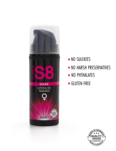 S8 Spark Clitoral Gel 30ml Warming
