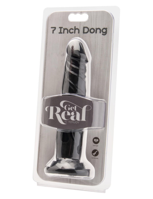 ToyJoy Czarny Dildo 7 cali Dong