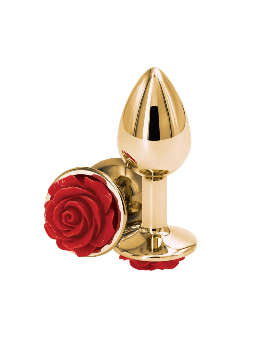 NS Novelties Rose Buttplug Small Red - korek analny czerwony
