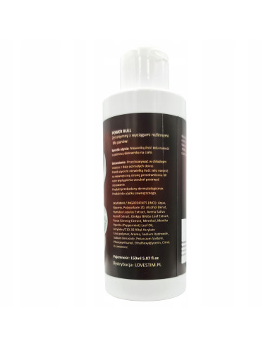 Żel-Żel na Erekcję POWER BULL 150ml