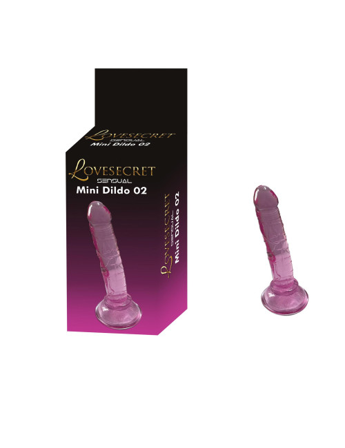 Lovesecret Mini Dildo 02 Pink - Zabawki erotyczne Realistyczne Dildo z przyssawką, 14 cm, 3,5 cm, TPE