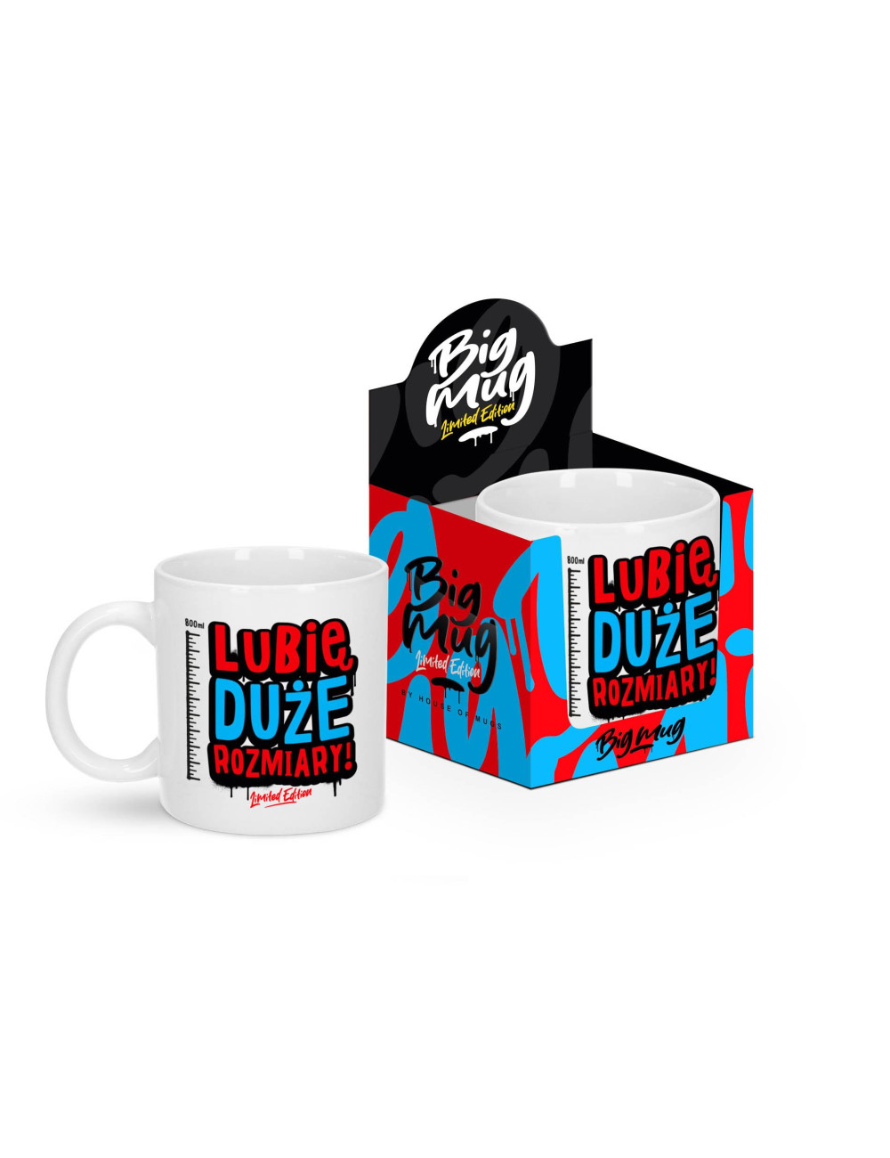 Duży Kubek 800 ml House of Mugs - Lubię duże rozmiary