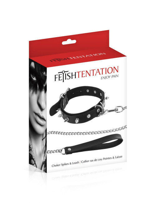 Fetish Tentation Obroża z kolcami Spicke Choker