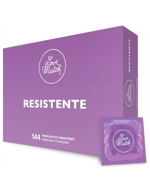 Prezerwatywy Love Match Resistante 144 szt. – Afrodyzjaki, Smakowe