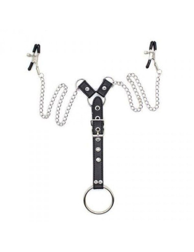 Stymulator-Penitence Man Nipples Clamps BLACK
