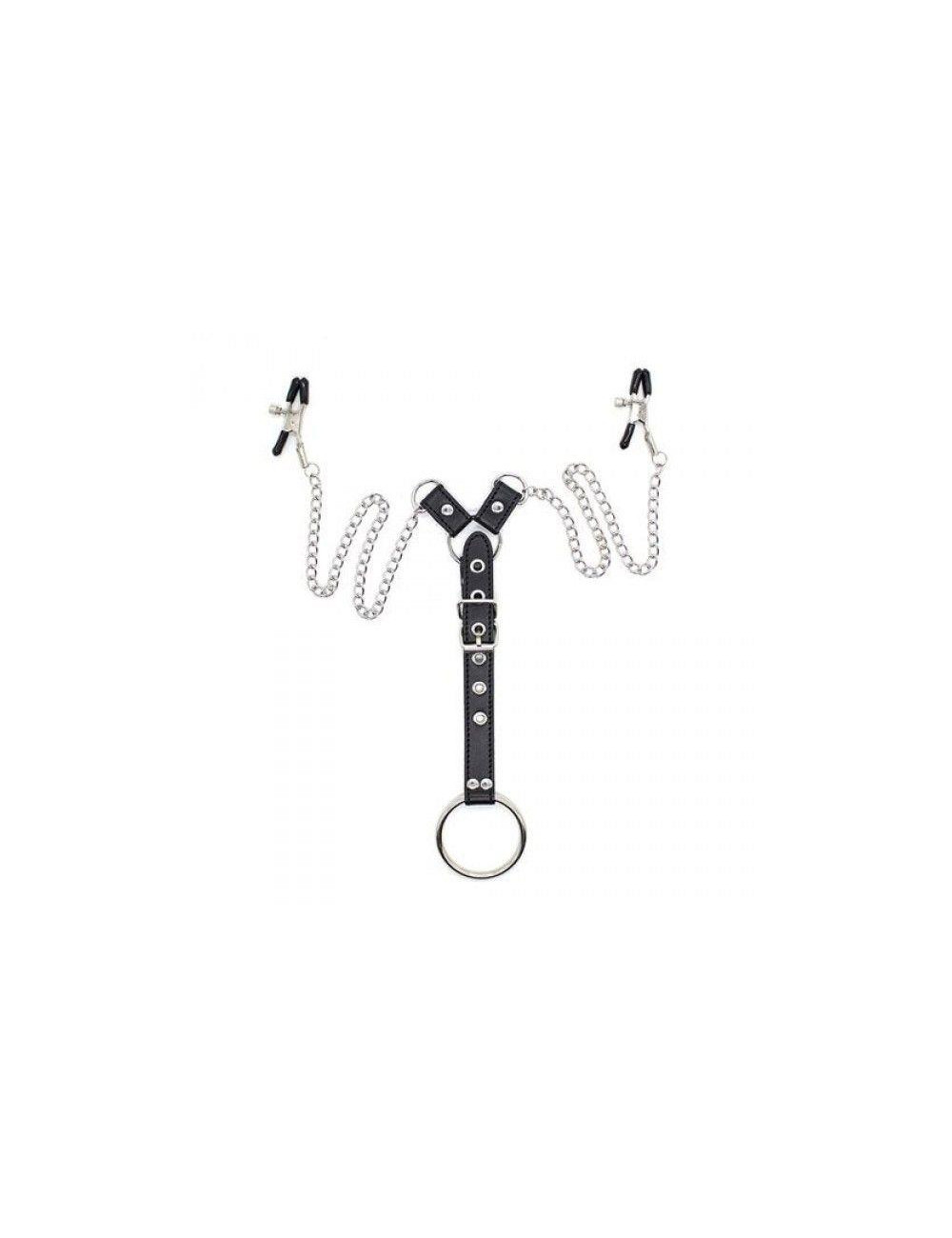 Stymulator-Penitence Man Nipples Clamps BLACK