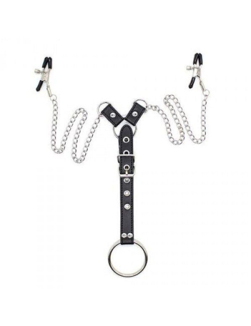 Stymulator-Penitence Man Nipples Clamps BLACK