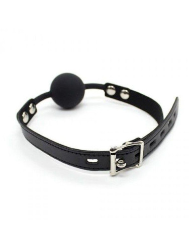 Knebel-Ball Gag + Block (nero)