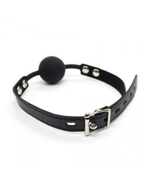 Knebel z kulą i blokadą Ball Gag Toyz4lovers czarny