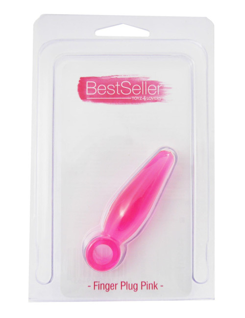 Plug-JAMMY JELLY ANAL FINGER PLUG PINK