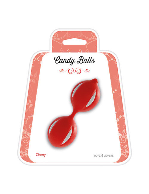 Kulki-PALLINE CANDY BALLS CHERRY RED