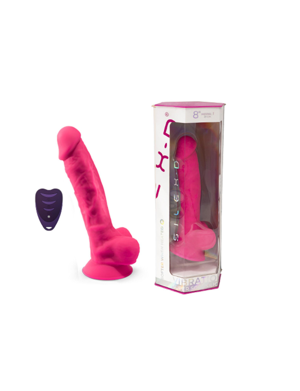 Silexd Wibrator Model 1 z funkcją wibracji 8" Różowy