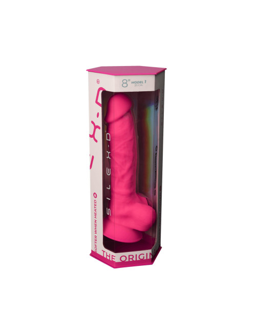 Silexd Klasyczne Dildo Model 1 - Różowe 8"