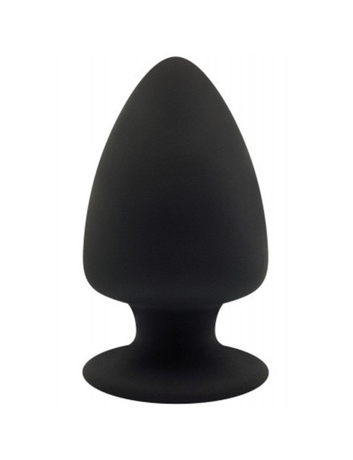 Plug-Model 1 M Black - czarny plug analny silikonowy 5,7 cm | Zabawki analne