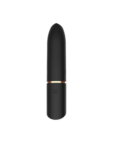 Rocket Black Rechargeable Bullet – Mini Wibrator, 10 Trybów, Wodoodporny USB, Dyskretny Pocisk, Zabawki erotyczne