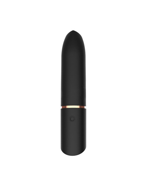 Rocket Black Rechargeable Bullet – Mini Wibrator, 10 Trybów, Wodoodporny USB, Dyskretny Pocisk, Zabawki erotyczne