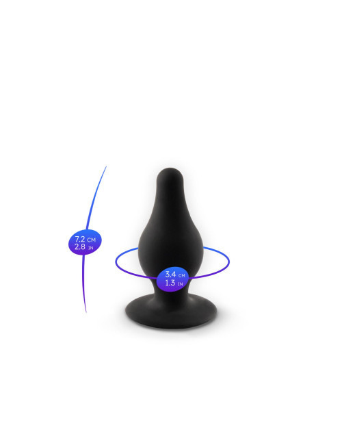 Silexd Plug Model 2 S Black - Czarny korek analny