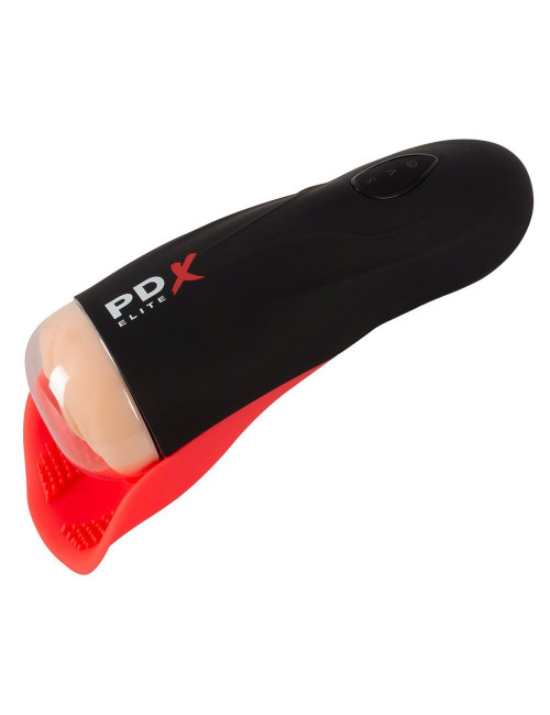 PDX Elite Realistyczny Masturbator Waginy z Wibracją i Ssaniem - 2 Silniki
